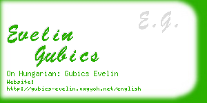 evelin gubics business card